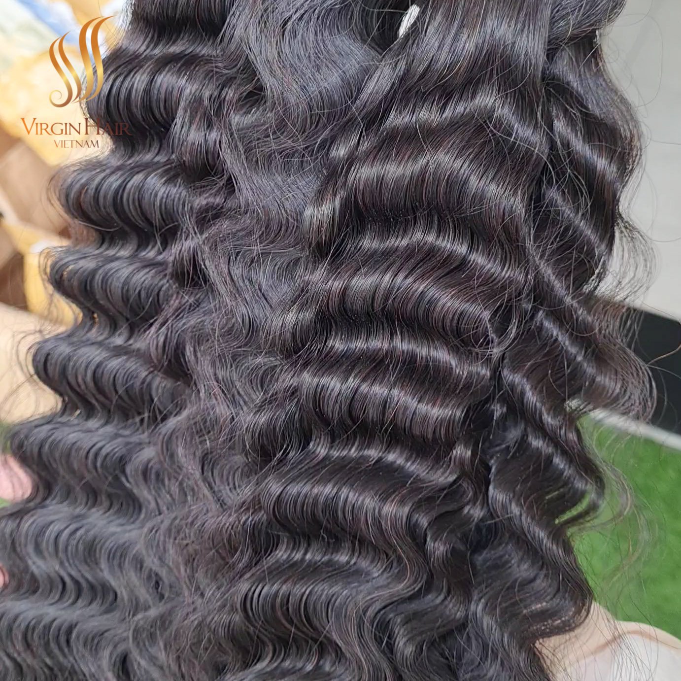 Double Drawn Vietnamese Raw Hair Burmese Curly HD Lace Frontal Wig Human Hair Extension
