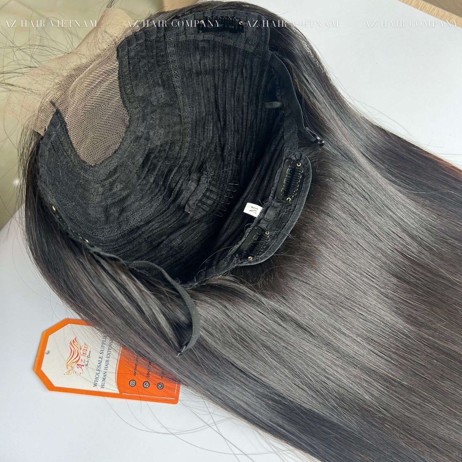 Super Double Drawn 12A Grade Bone Straight Hair Cuticle Aligned Raw Virgin Human Hair Extensions Full Lace Wigs Long Lasting