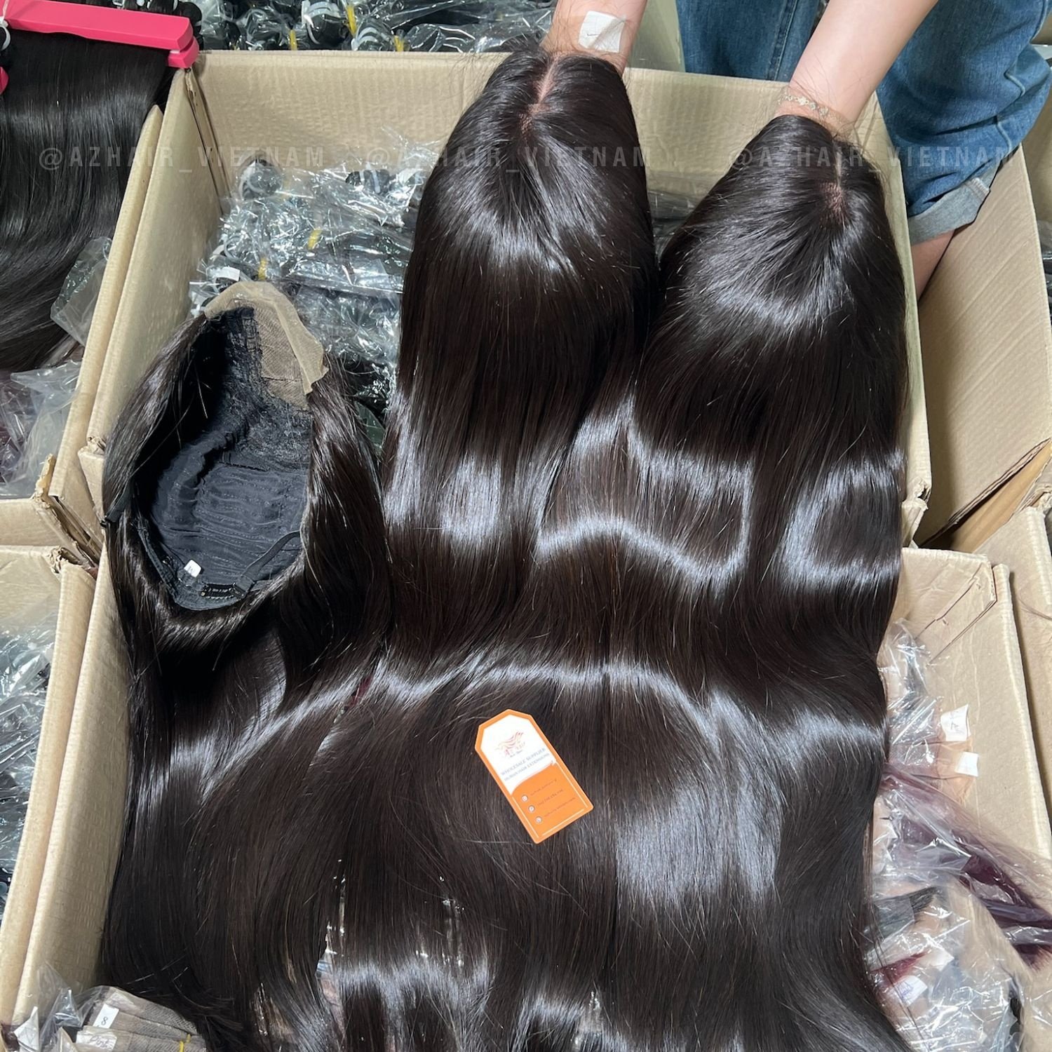 Super Double Drawn 12A Grade Bone Straight Hair Cuticle Aligned Raw Virgin Human Hair Extensions Full Lace Wigs Long Lasting