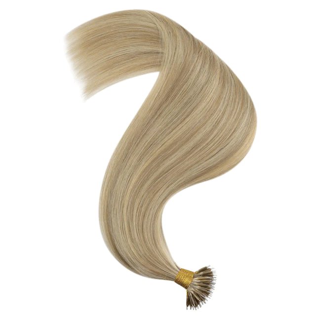 Wholesale 2024 Hot Selling Russian Double Drawn Pre Bonded Nano Ring Human Hair Extensions
