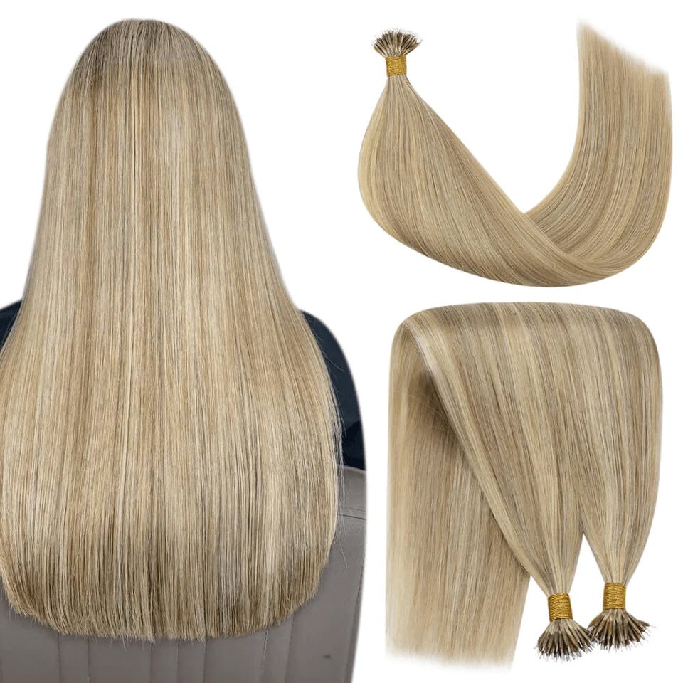 Wholesale 2024 Hot Selling Russian Double Drawn Pre Bonded Nano Ring Human Hair Extensions