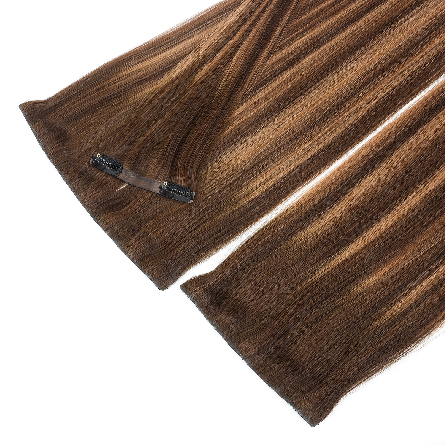 New Arrival 100% European Human Hair Invisible Clip In Extension Popular Inject clip in human hair extensions