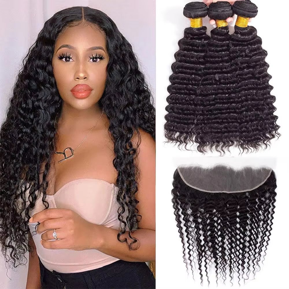 Cheap Wholesale 3 Bundles With Lace Frontal Closure Raw Cuticle Aligned Hair 100 Virgin Human Hair Mink Brazilian Hair Straight
