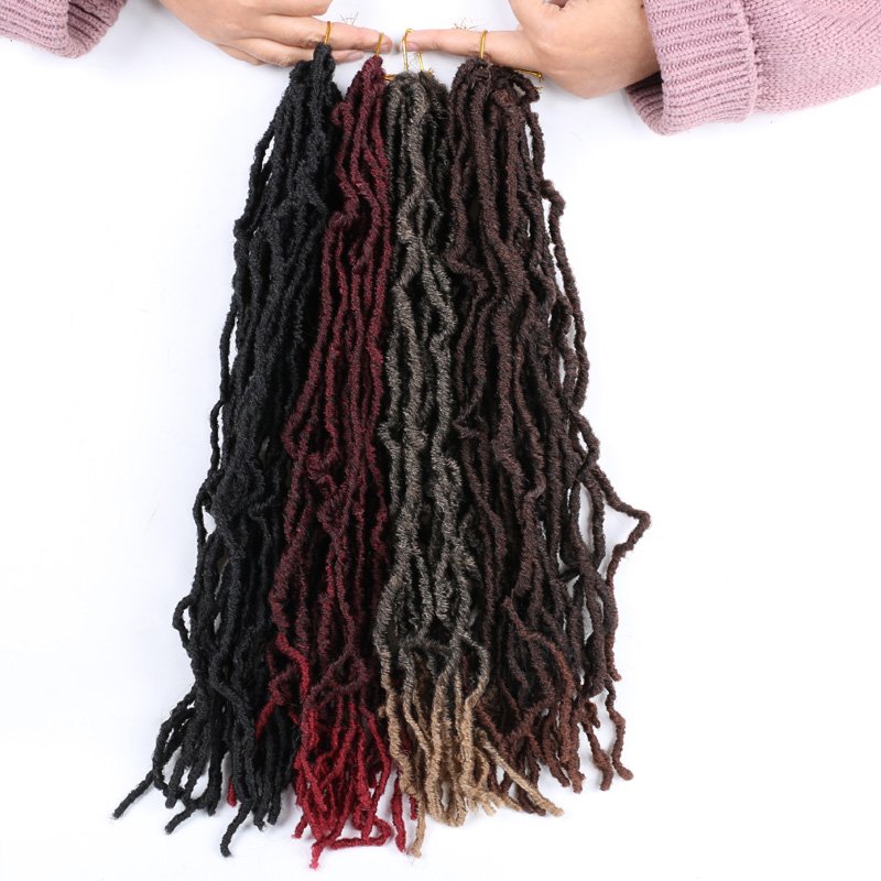 Crochet braiding hair 21strands Support customization length nu faux locs hair extensions