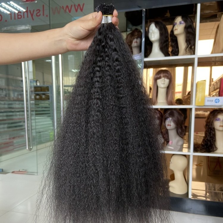 U Tip I Tip Human Hair Extensions,Wholesale Water Kinky Curly l tip Hair,Raw Cuticle Aligned I tip Hair Extensions Human Hair