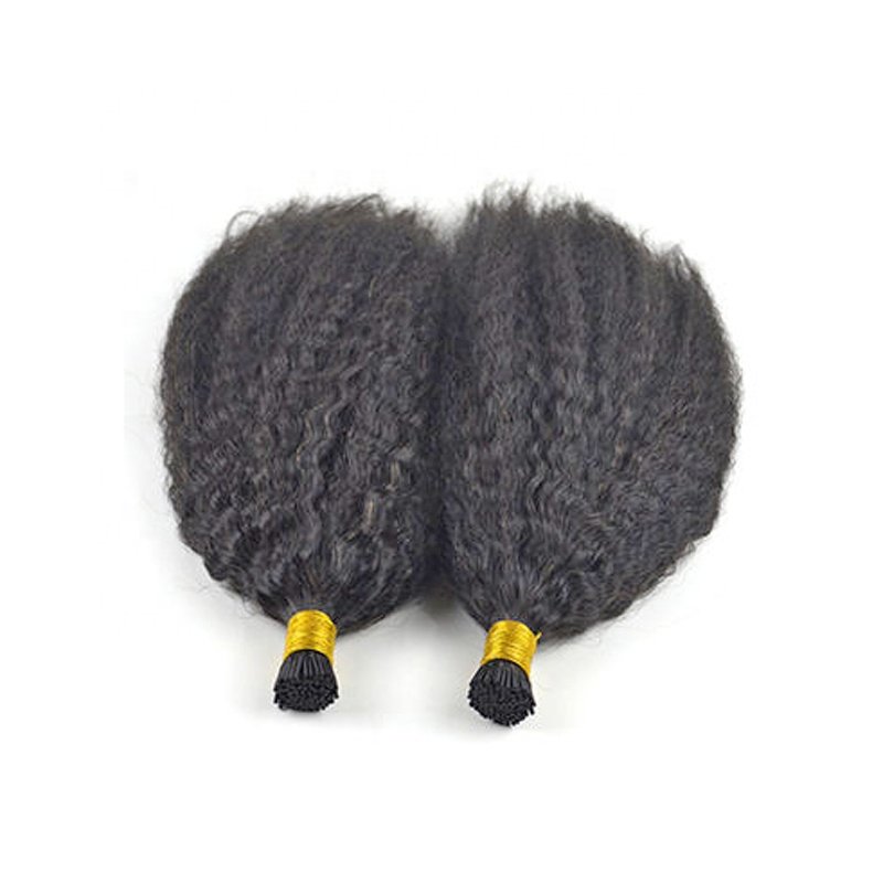 High Quality Ombre Brown Color I tip Human Hair Extensions Italian Keratin Bonds Curly Hair