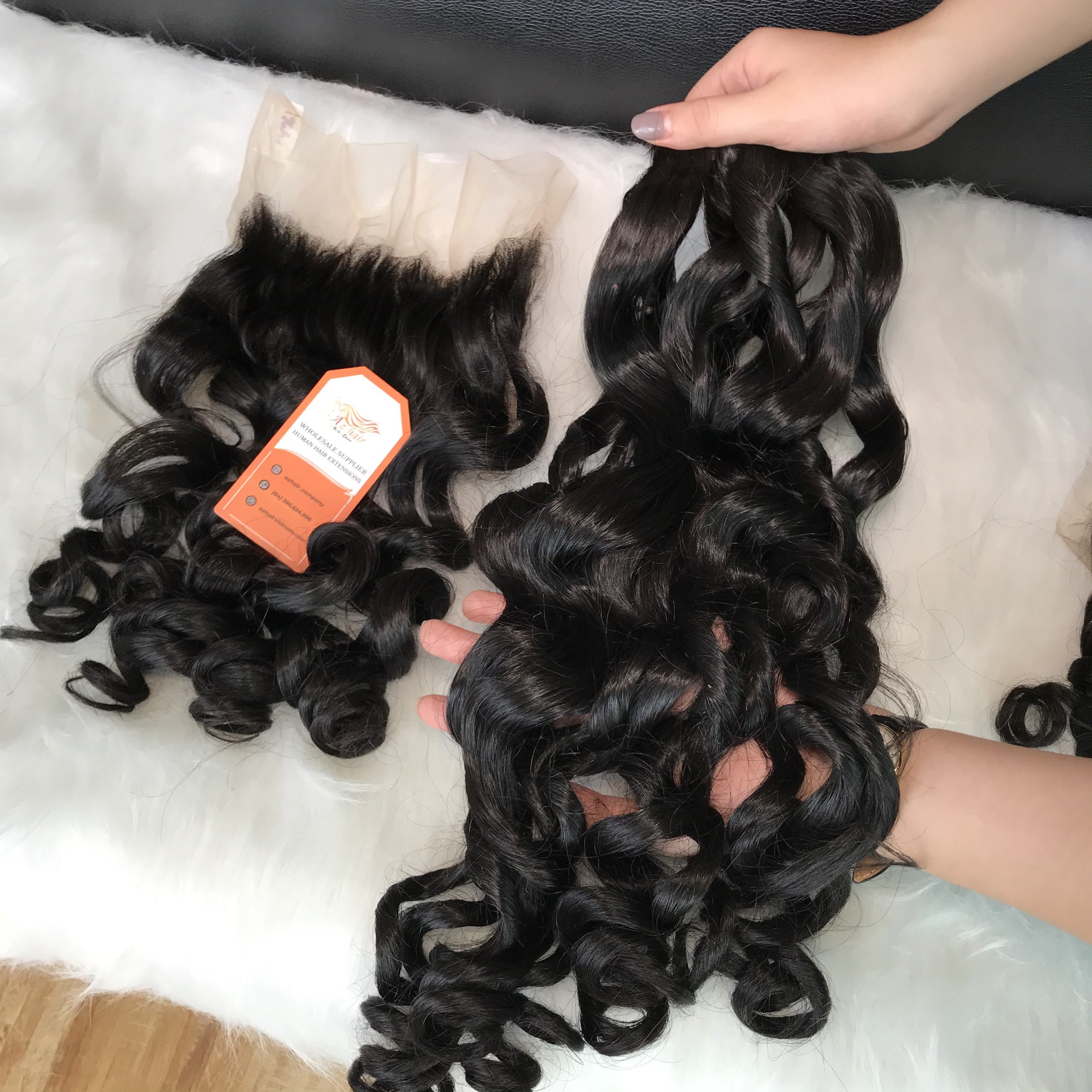 High Quality Wholesale Human Hair Extensions Ocean Wavy Style Customizable Service Fast Worldwide Shipping Large Stock