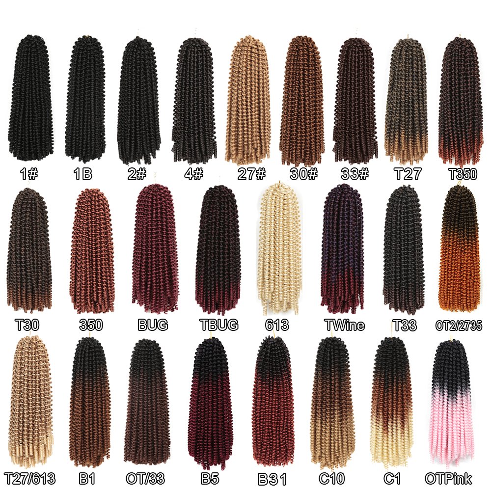 12 Inch Spring Twist Crochet Hair Synthetic Fiber Fluffy Twist For Butterfly Locs Crochet Braids Hair Extensions