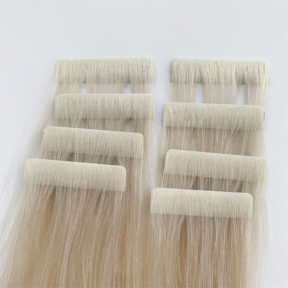 V light Luxury 12A Quality 12/30 Inches Virgin Cuticle Aligned Human Hair Extensions Invisible Tape in Tape Hair Extension