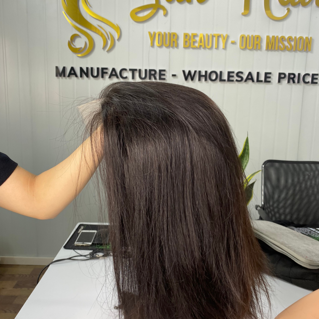 Wholesale Hot Trending Natural Black Wig Straight Raw Unprocessed Cutilcle Aligned Hair 100% Human Hair Wigs By Sun Hair Company