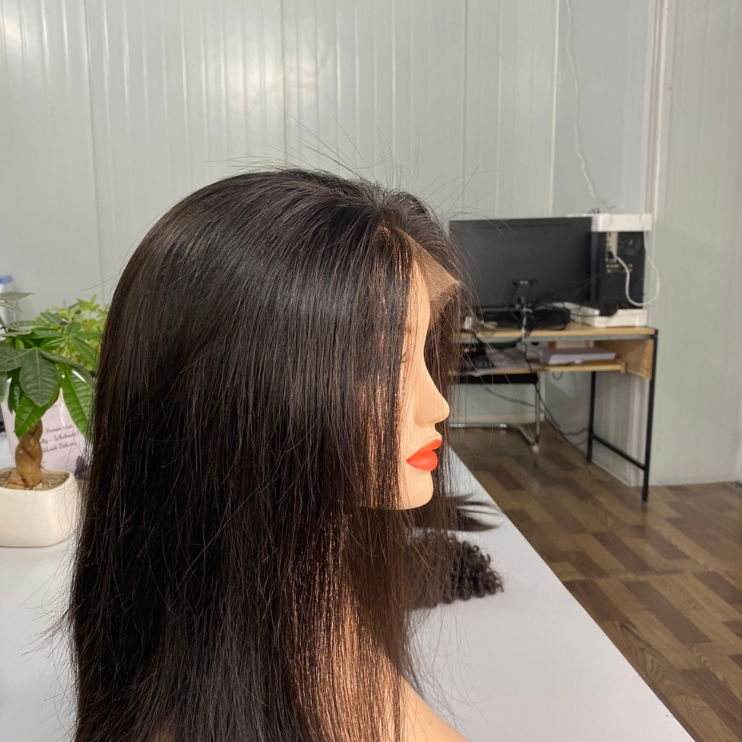 Wholesale Hot Trending Natural Black Wig Straight Raw Unprocessed Cutilcle Aligned Hair 100% Human Hair Wigs By Sun Hair Company