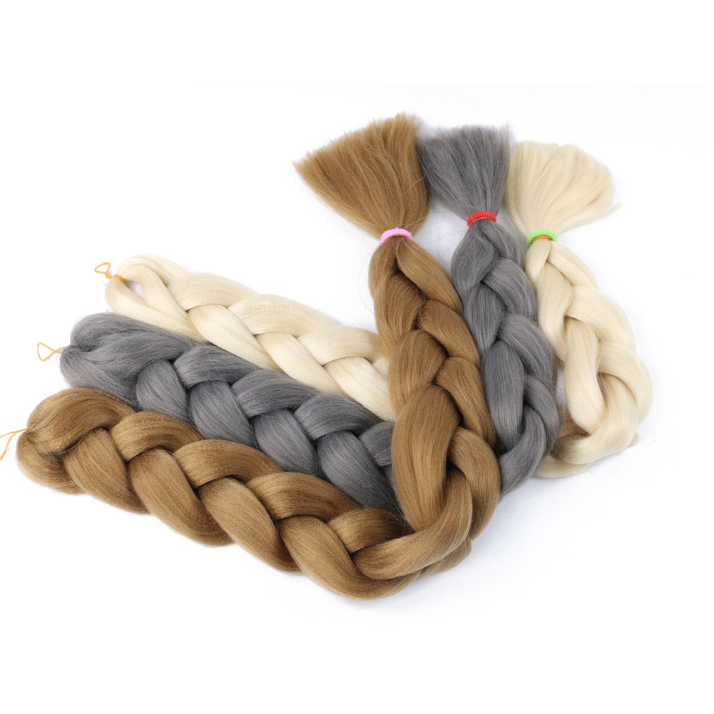 MIOOSYOO Body Wave Synthetic Pre Stretch Crochet Braids Hair Ombre Dropshipping Jumbo Yaki Braids