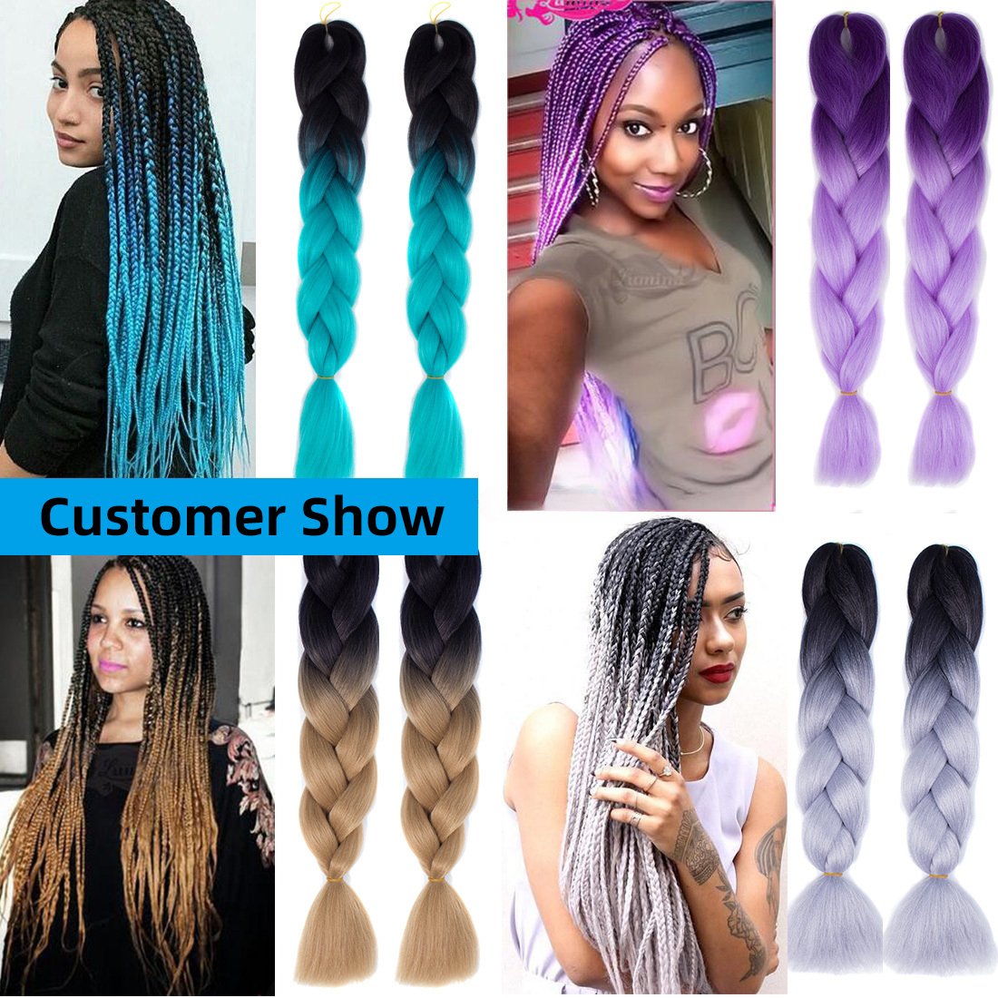 MIOOSYOO Body Wave Synthetic Pre Stretch Crochet Braids Hair Ombre Dropshipping Jumbo Yaki Braids