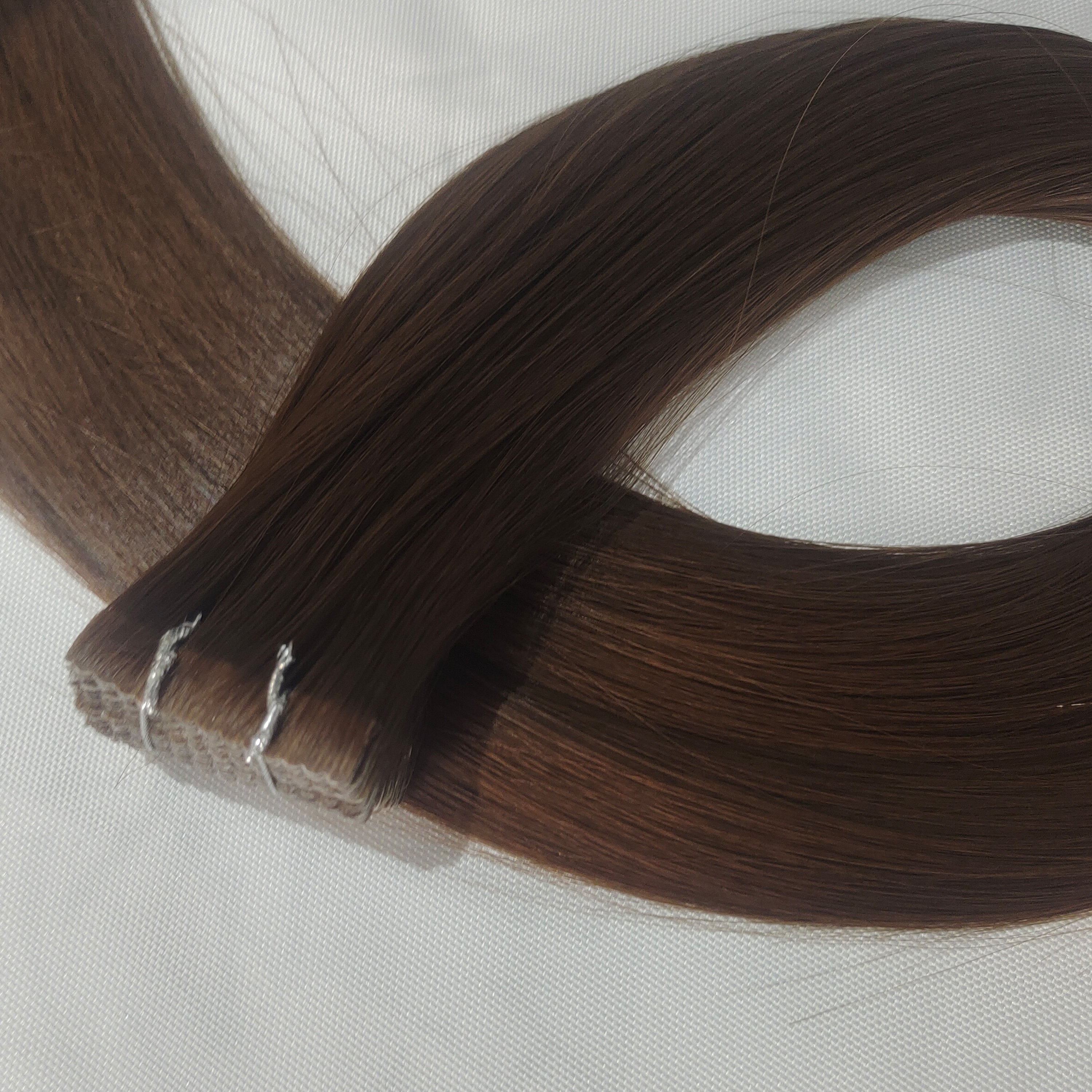 Remy Human Hair Extensions PU Machine Injected Invisible Tape Ins Seamless Hair Extension