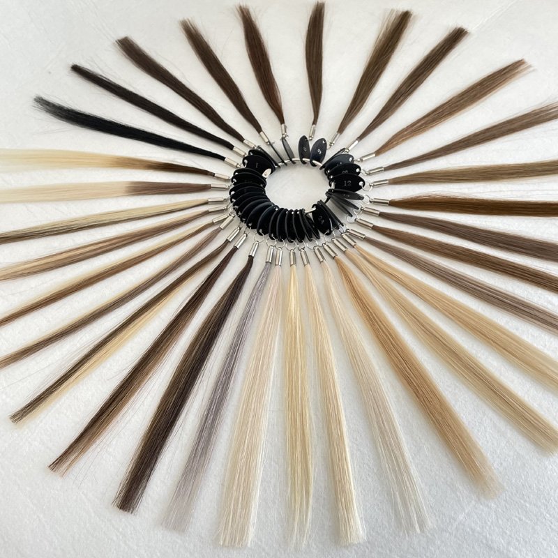 Russian cuticle intact human hair extension mental nano tip hair extension