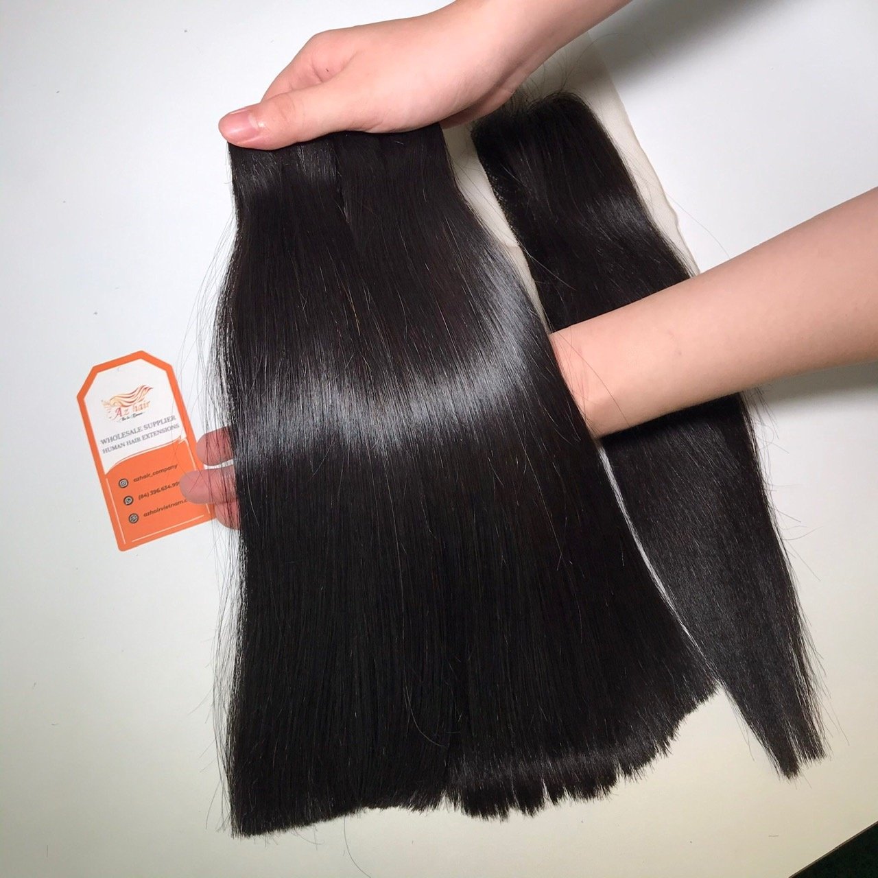 Azhair Full Length 8-32' 12A Grade Human Hair Top Selling Bone Straight Vietnamese Raw Hair Style