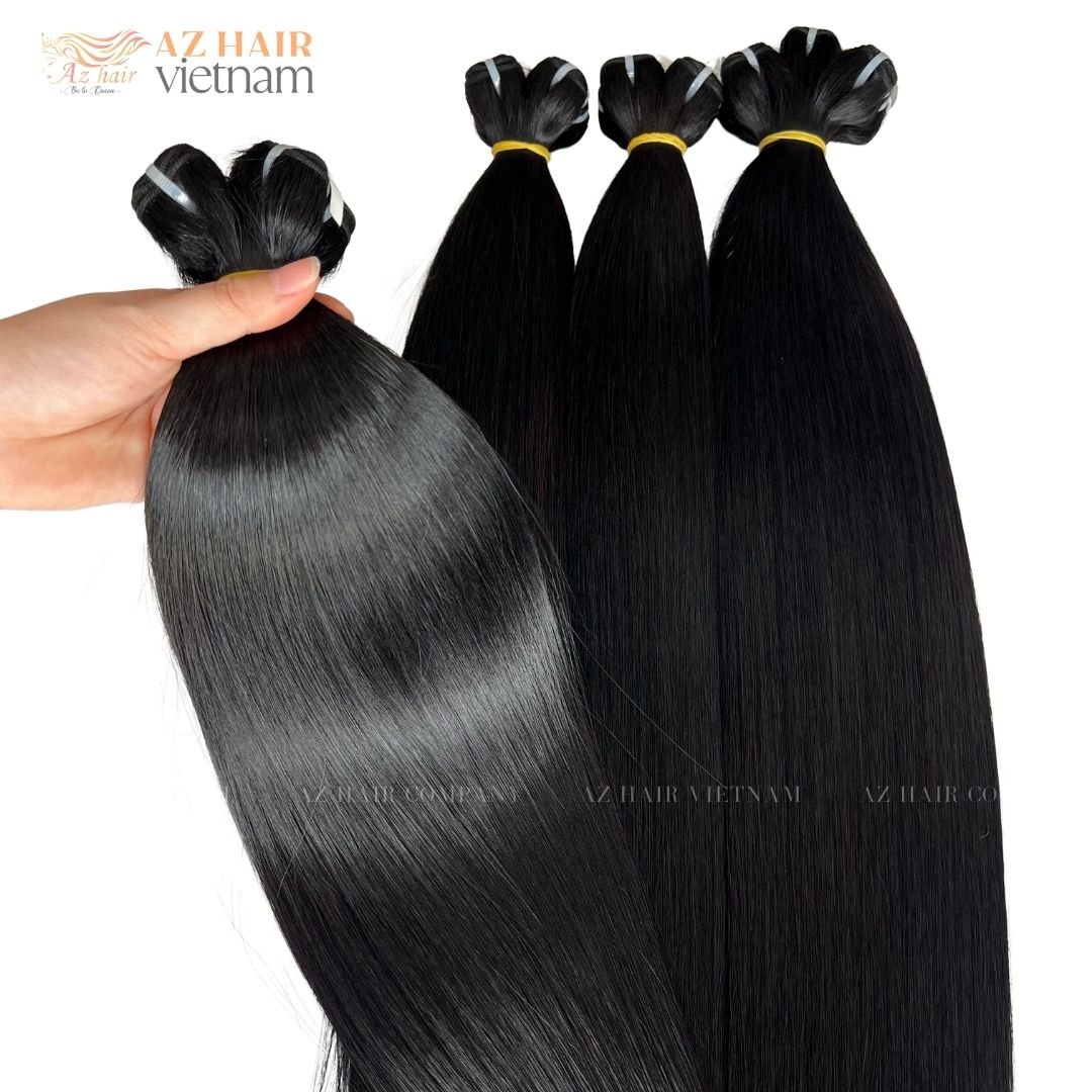 Azhair Full Length 8-32' 12A Grade Human Hair Top Selling Bone Straight Vietnamese Raw Hair Style