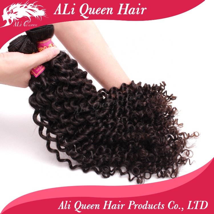 Human Hair Extensions Cuticle Aligned Wholesale Kinky Curly Human Hair Weave Bundles