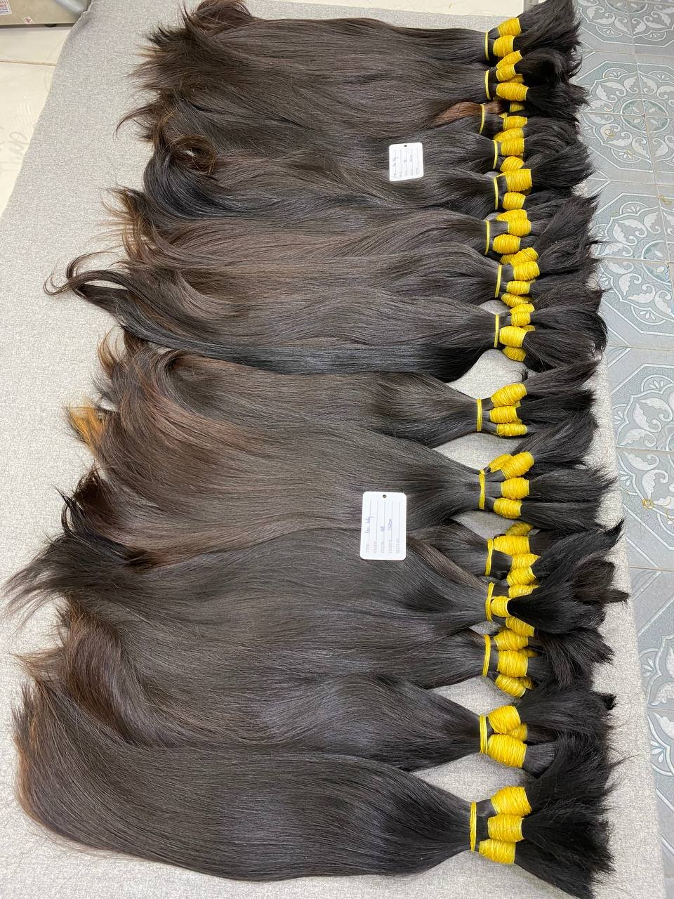 Best Quality Bulk Straight Russian Hair Various Color Double Drawn 100% Raw Human Hair Extensions