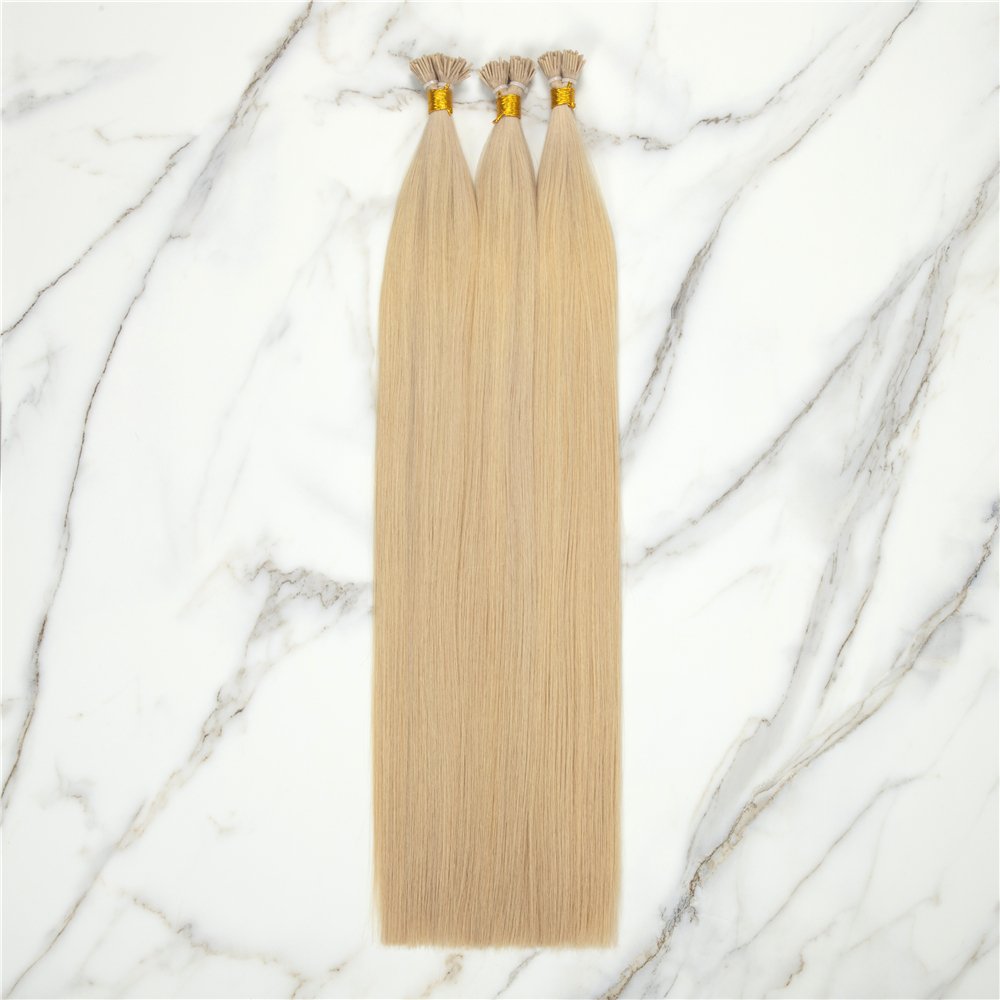 Top Grade Human Hair Extensions Wholesale Double Drawn Virgin Hair Keratin I Tip Extension
