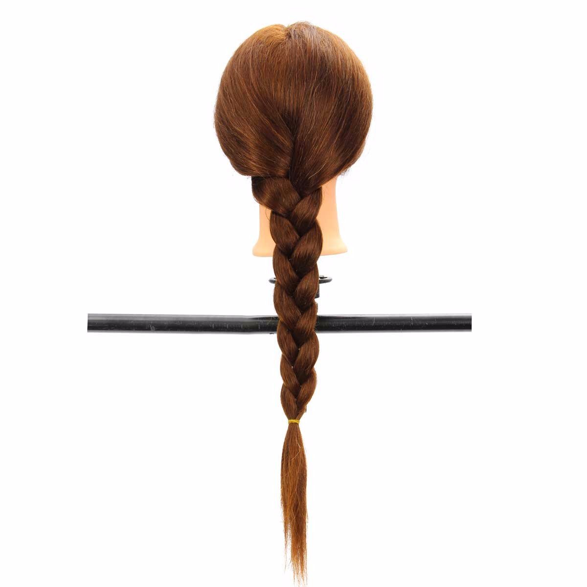 18 inch mixed 85% human hair training mannequin head apprentice haircut head model mannequin training head with human hair