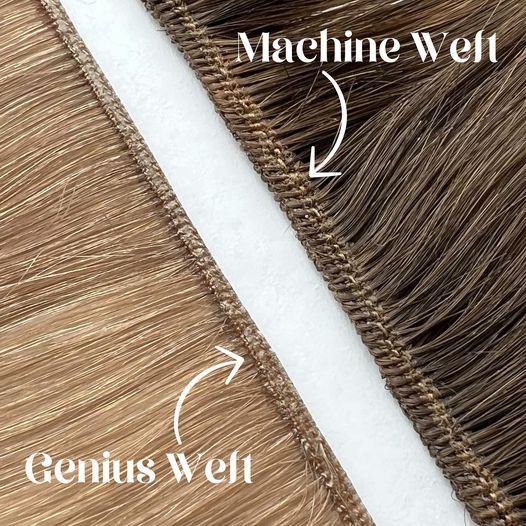 New Trend Newest Malaysian Genius Weft Upgrade Handtied Weft Soft And Thin Weft Human Hair Extension White Women