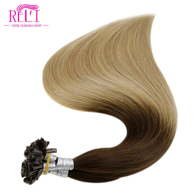 Ruili raw brazilizn virgin human hair straight hairstyles for girls how to apply keratin u tip hair extensions