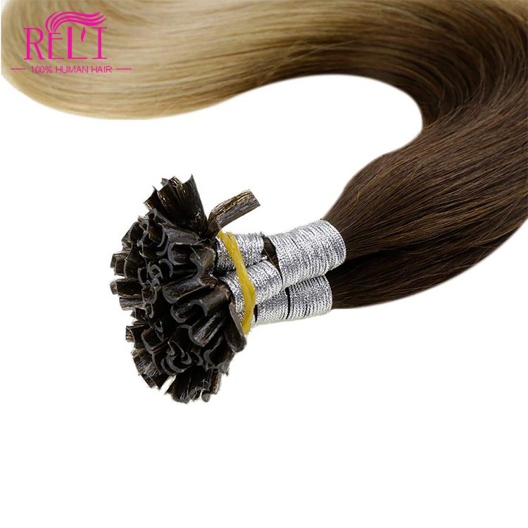 Ruili raw brazilizn virgin human hair straight hairstyles for girls how to apply keratin u tip hair extensions