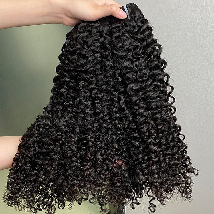 grade 12A Brazilian Indian 100% raw remy virgin human hair extension natural black color Jerry curly hair bundles