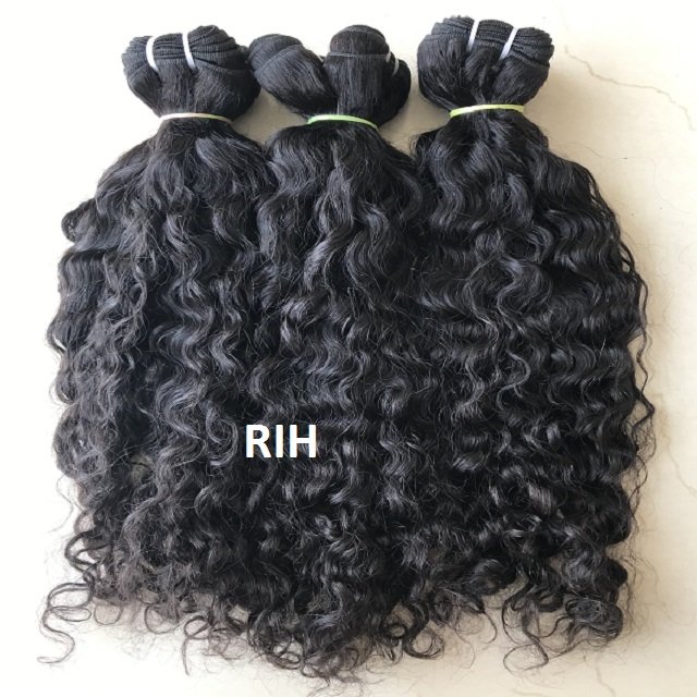 Transgreen Wholesale100% Raw Indian Curly Cuticle Aligned Vendors Virgin Indian Raw Curly Wave Human Bundles Directly From India