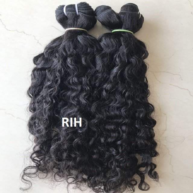 Transgreen Wholesale100% Raw Indian Curly Cuticle Aligned Vendors Virgin Indian Raw Curly Wave Human Bundles Directly From India