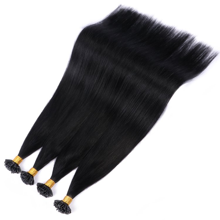 Luxury Quality Super Double Drawn 100% Human Hair Extensions Keratin Pre-bonded Italy Glue U-tip Hair Extension
