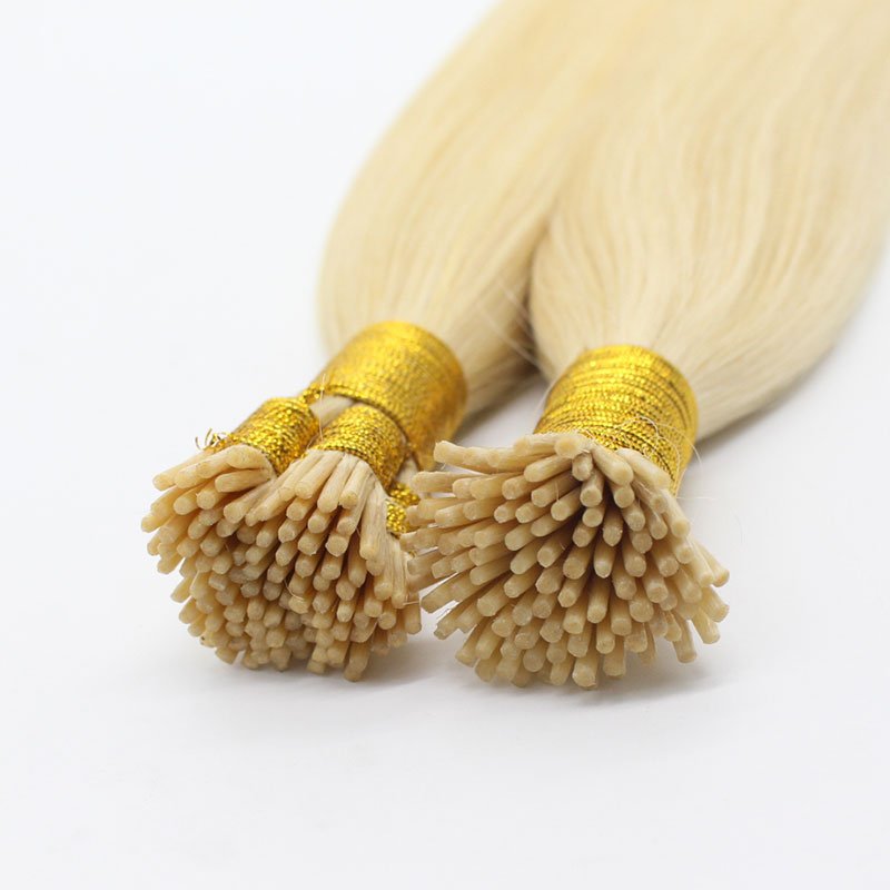 High Quality Russian Hair I Tip Keratin Hair Extensions, Straight I Tip Pre-Bonded Hair Extensions
