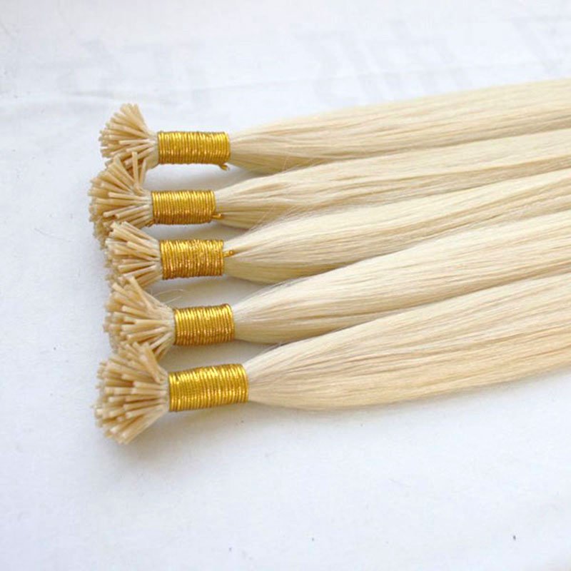 High Quality Russian Hair I Tip Keratin Hair Extensions, Straight I Tip Pre-Bonded Hair Extensions