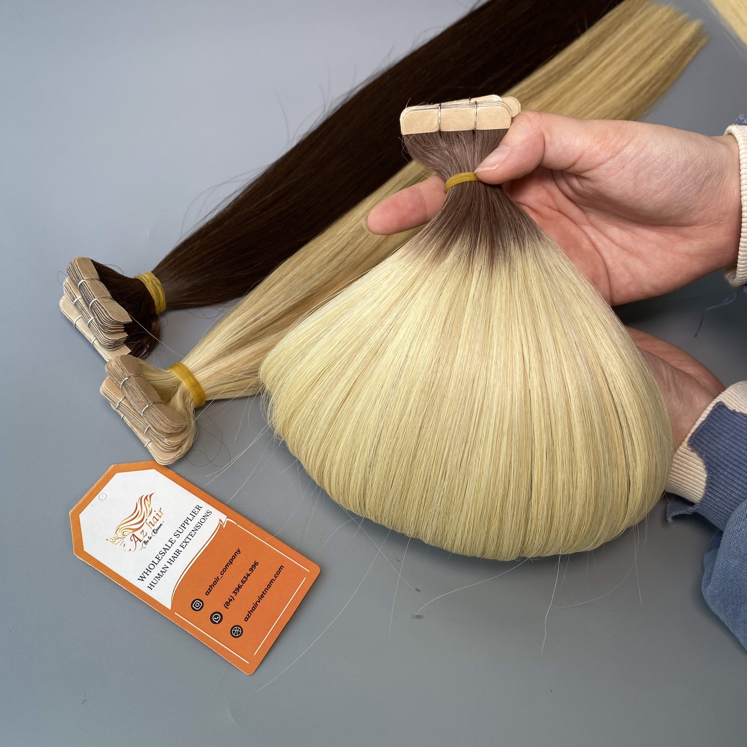 Factory Price Top Quality Silky Straight Remy Hair Bond Vendors Virgin Tape Human Hair Extensions Sale