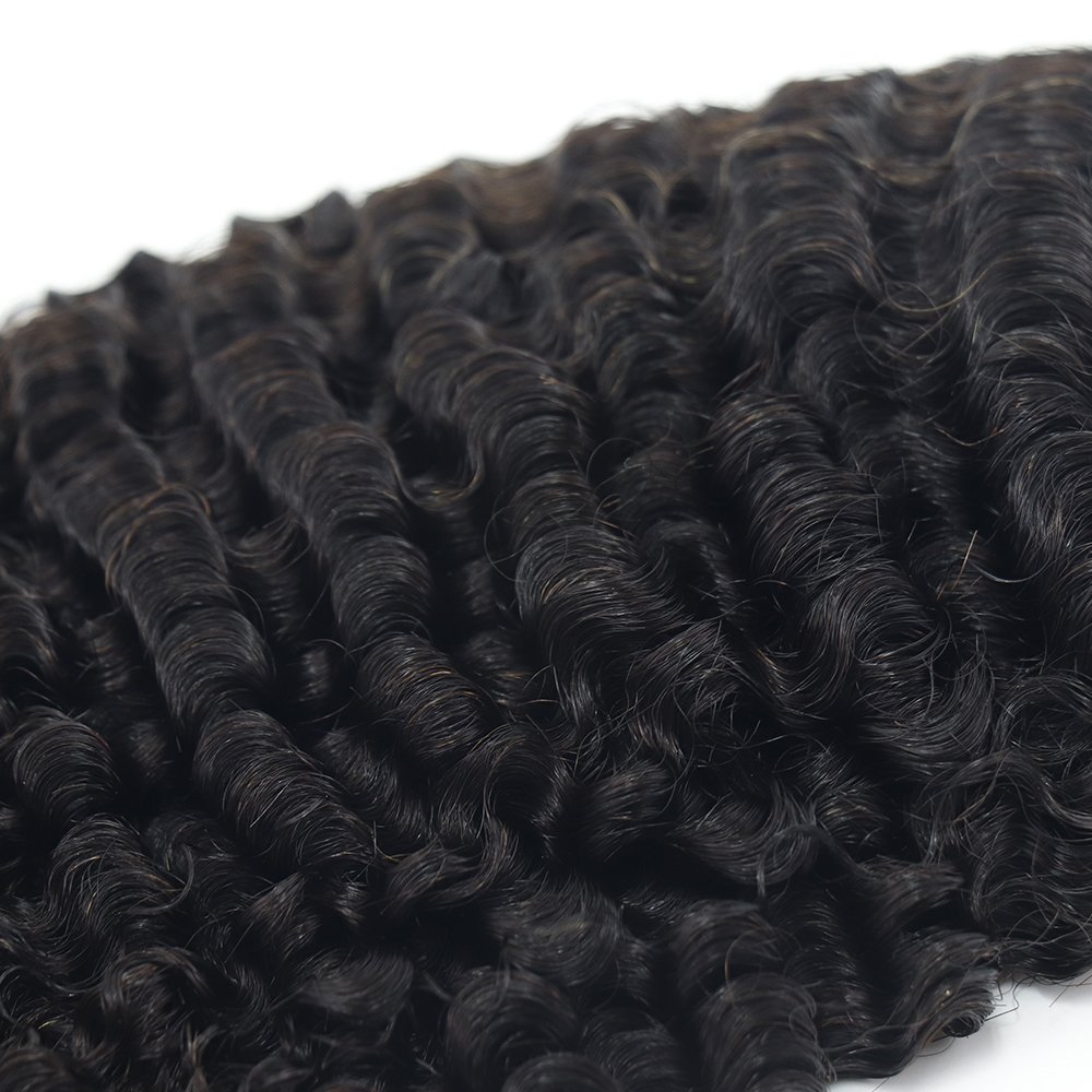 Wholesale Body Wave Human Hair Bundles Kindky Curly Virgin Hair Weaves 3 Packs with 1 Closure to Customize Lace Wigs Brazilian