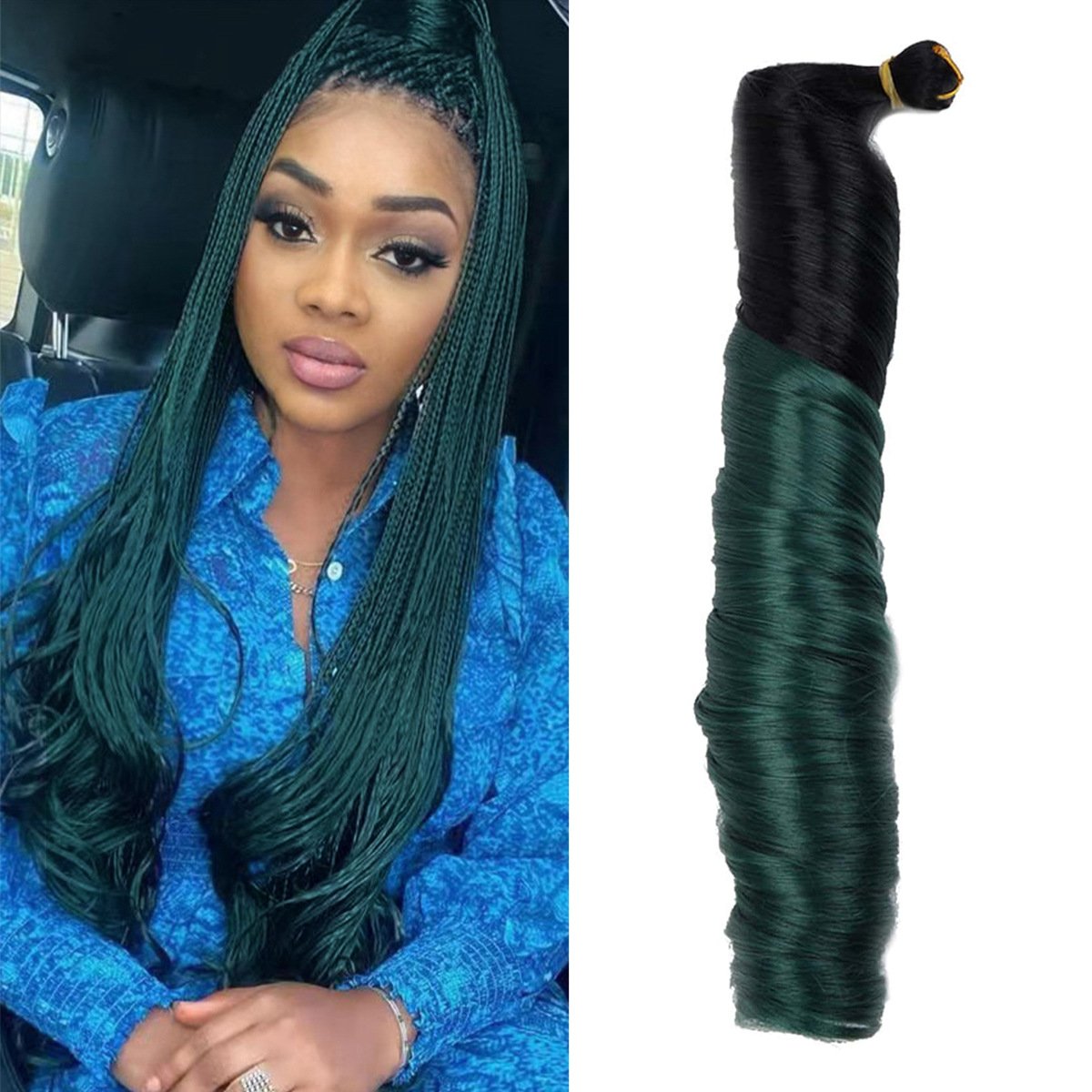 22inch 24inch Ponystyle Crochet Braid Attachments Braids Spiral French Curls Extension Synthetic Curly Braiding Hair