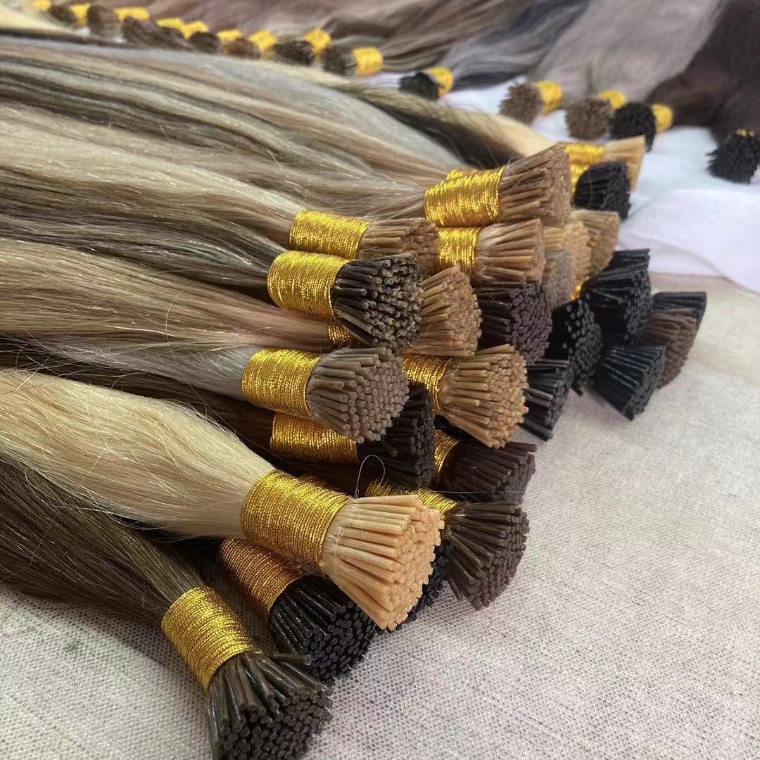 Wholesale Double Drawn Italian Prebonded I Tip U Tip Hair Extensions Virgin Keratin Human Hair Extension