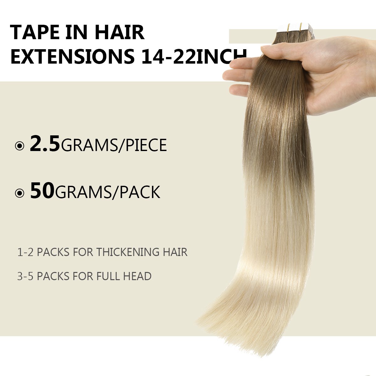 Russian ombre invisible tape human hair extensions,tape in hair extensions 100% human hair