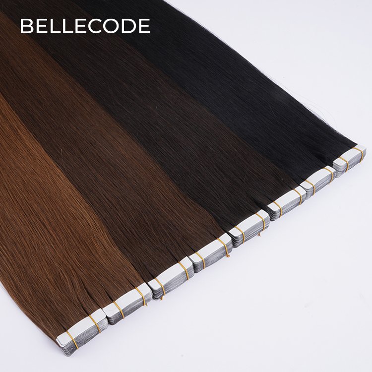 Adhesive Tape in Hair Extensions Wholesale Factory Double Drawn 100% Human Virgin Remy Invisible hair extension