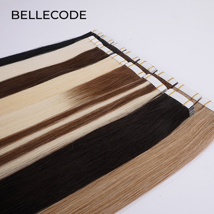 Adhesive Tape in Hair Extensions Wholesale Factory Double Drawn 100% Human Virgin Remy Invisible hair extension