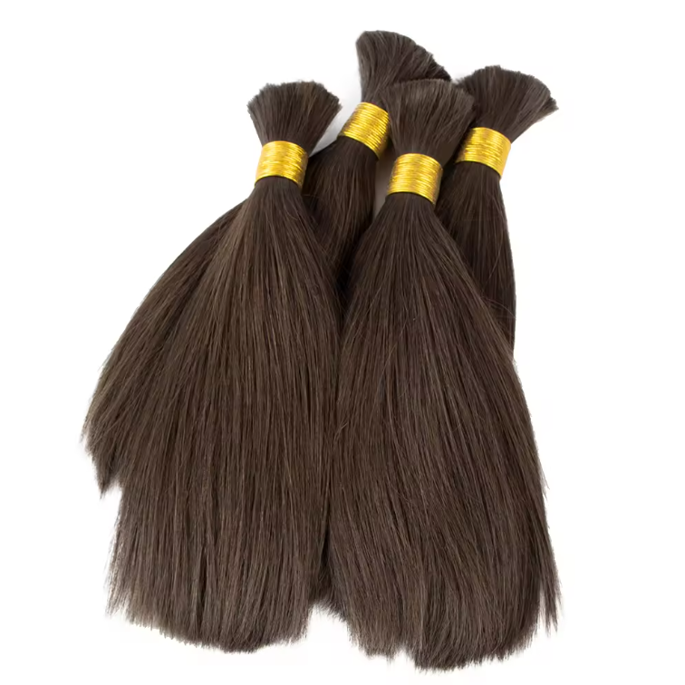 Wholesale Human Braiding Hair Bulk No Weft Cuticle Aligned Hair Bulk Human Hair For Braiding