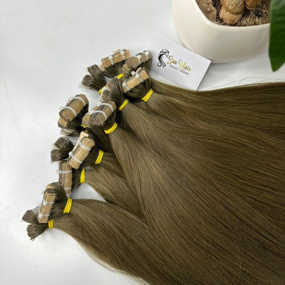 Factory Wholesale Colors Double Drawn 100% Viet Nam Human Hair Tape High Quality No Shedding No Tangle Human Hair Extensions