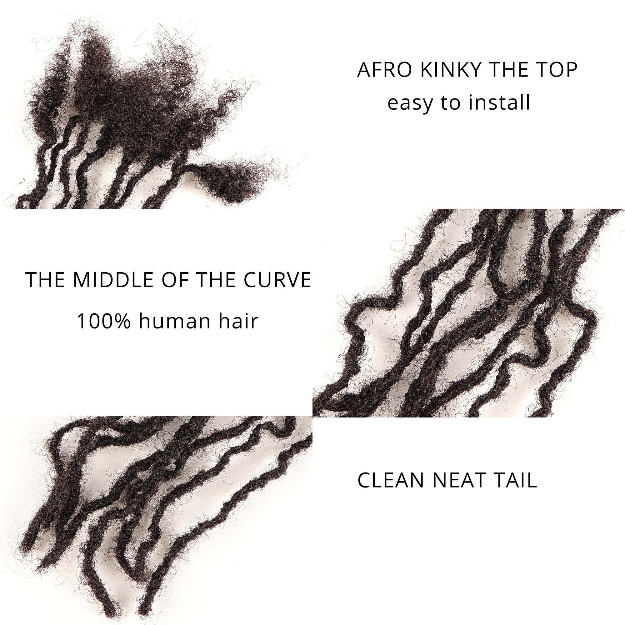 Orientdreads Interlocks Human hair Microlocks, Sisterlocks extensions 0.2-0.3cm