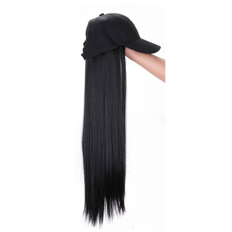 Cheap High Quality Synthetic Hair Baseball Hat Wig Fashion Bob Synthetic Hair Hat Wigs
