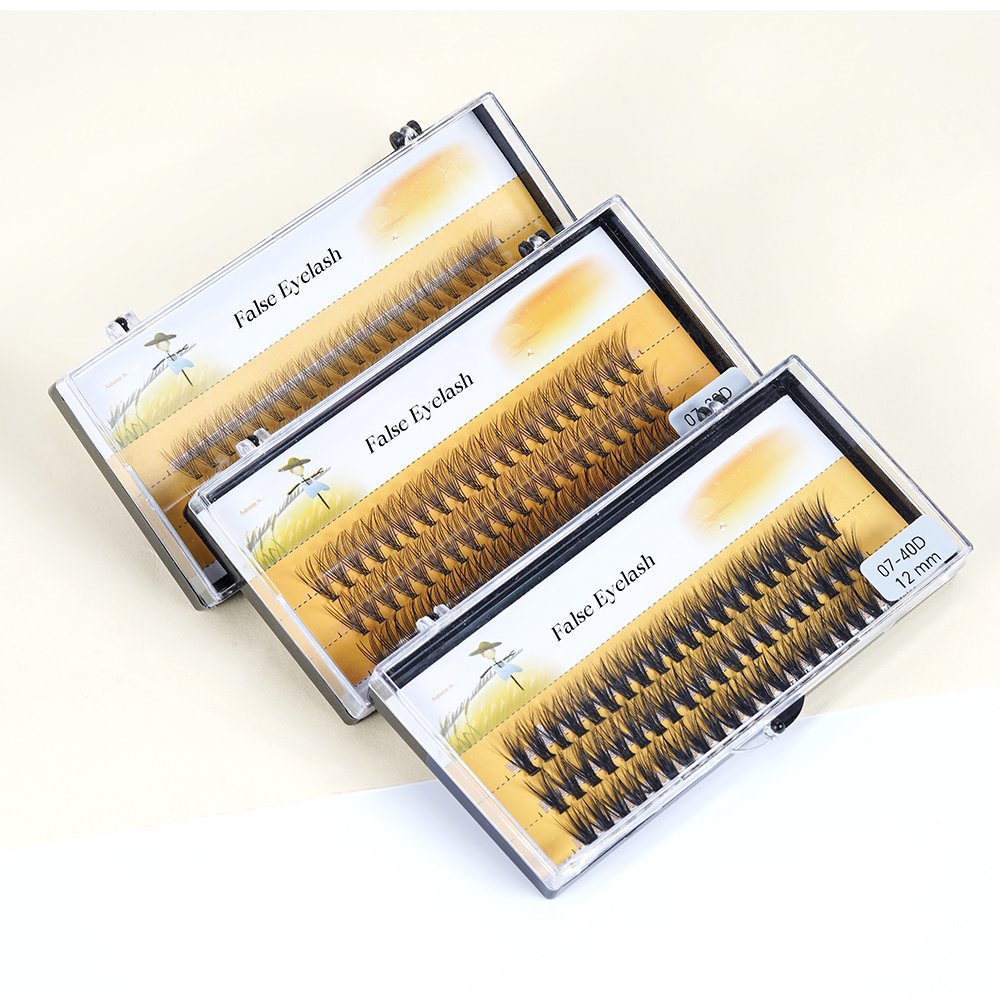 10D 20D 30D 40D Individual Lashes Cluster Silk Heat Bonded Premade Volume Fans Eyelash Cluster 0.07 0.10mm Diy Eyelash Extension