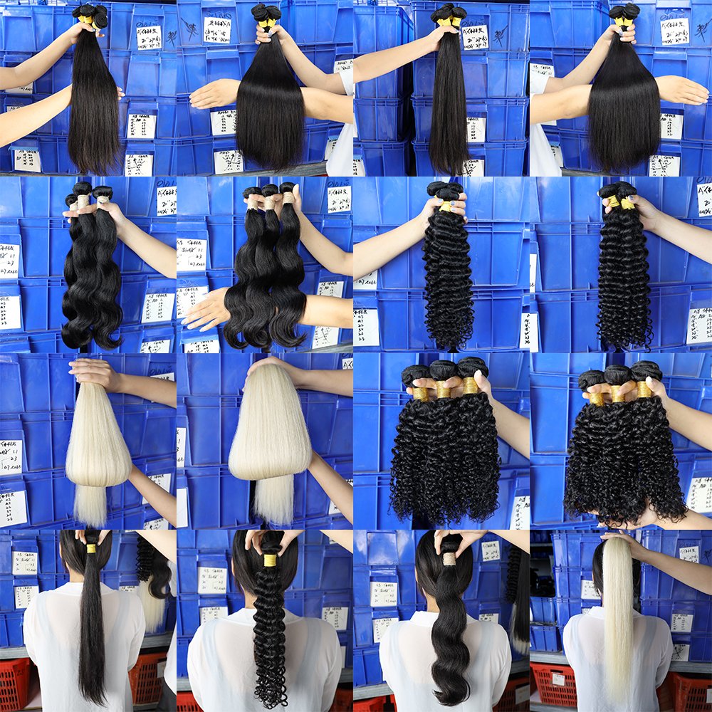 Supplier Factory Price Virgin Hair Bundles 100% Brazilian Human Hair Extension All Kinds Of Styles And Length From Young Girls