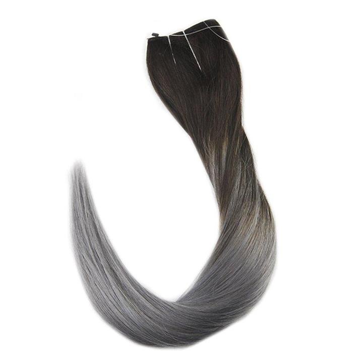 18 Inch Wholesale Unprocessed Halo Hair Extensions With Fish Wire, Cheap Indian Human Hair Extensions