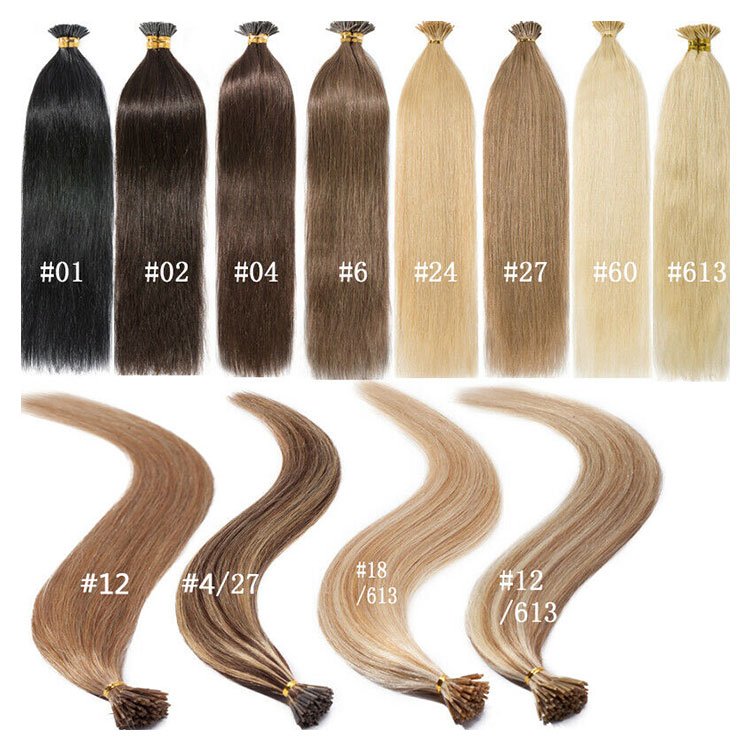 Stable Quality Full Cuticle Intact I Tip Hair Extensions No Tangling i Tip Human Hair Extensions