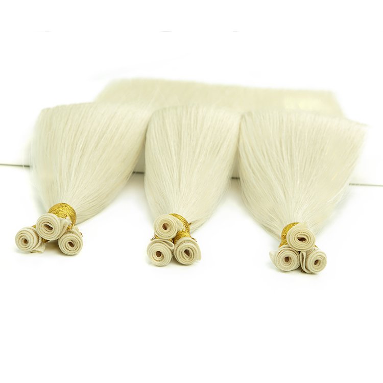 LeShine Top Quality Super Thin Hand Tied Weft Invisible Weft Russian Hair Genius Weft Extension
